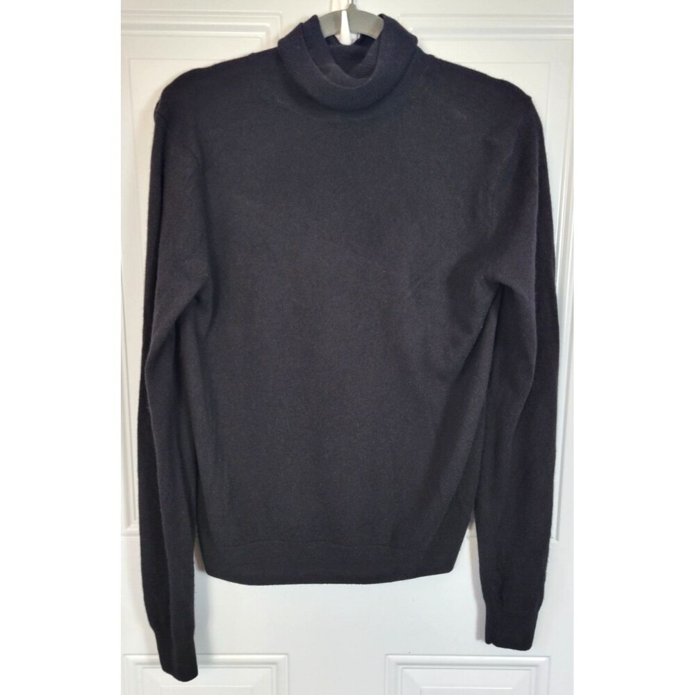 Uniqlo Womens Black Cashmere Turtleneck Sweater Size M